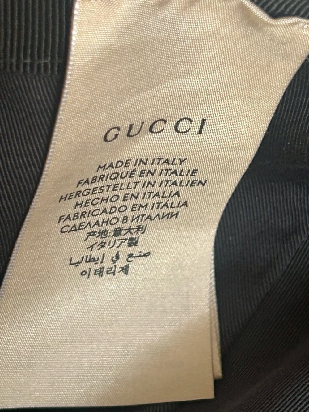 GucciGG Black Canvas Web Accent Baseball Cap with leather trim L Unisex - Picture 8 of 15
